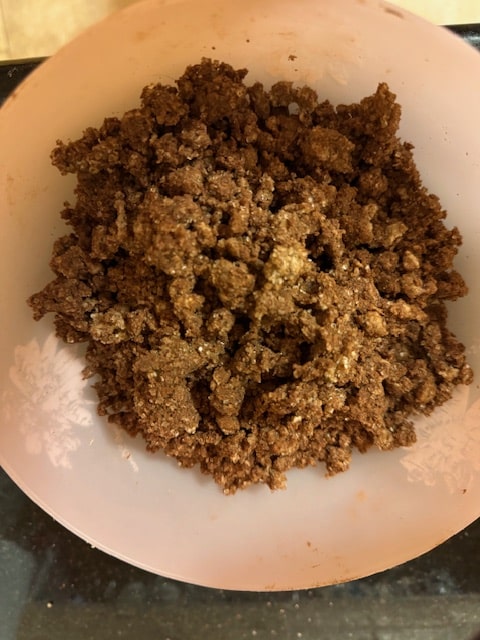 crumble topping/filling