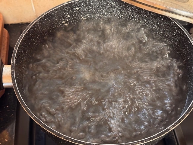 hysterically boiling water