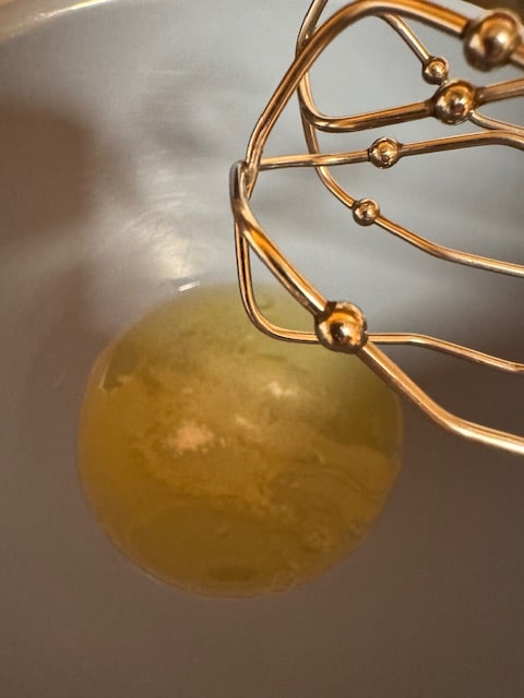 egg whites with 2 tablespoons sugar