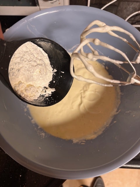 adding yogurt and cornstarch etc.