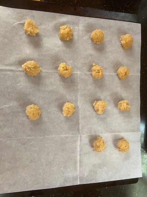 space the cookies apart to rise