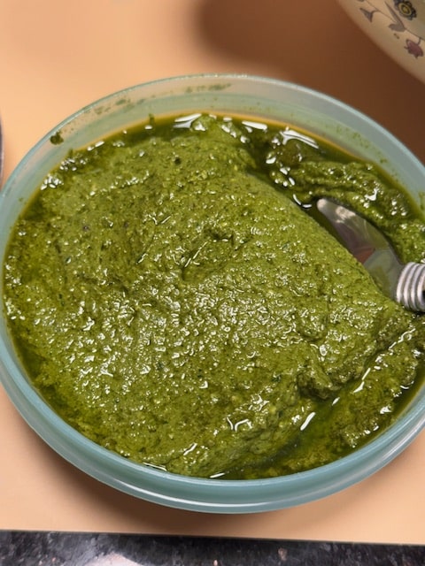 finished pesto