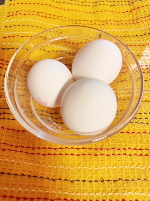 3 eggs