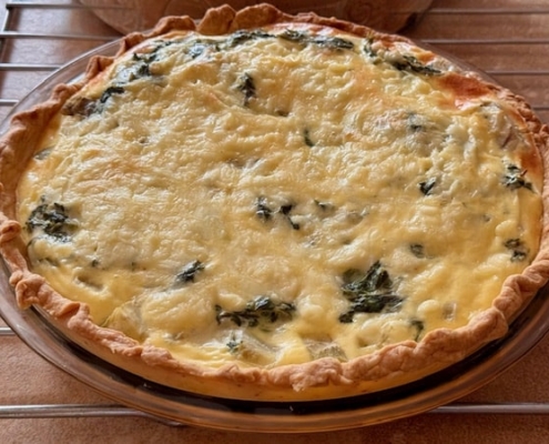 Spinach Artichoke Quiche