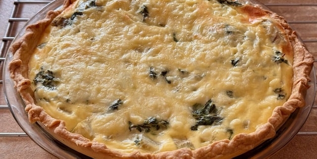 Spinach Artichoke Quiche