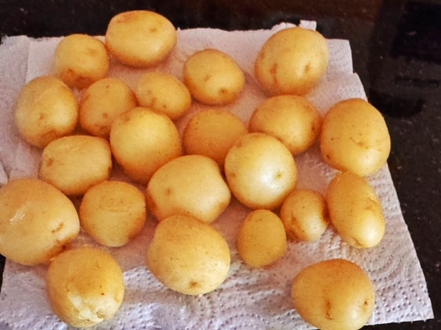 let the potatoes dry