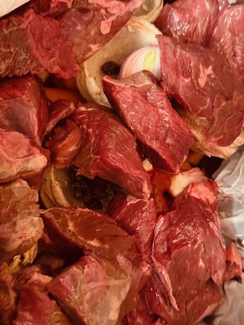 Add meat last, on top