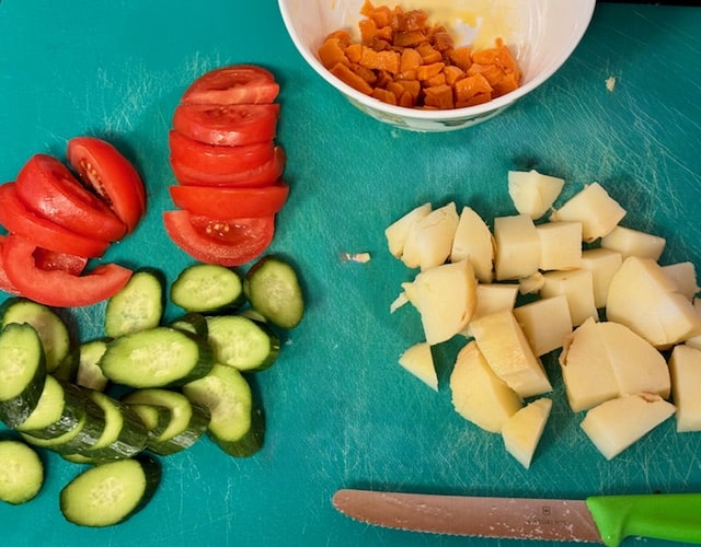 Slicing up your veggies