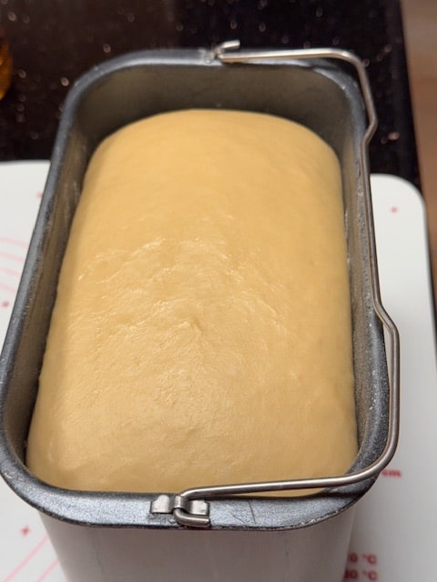 Dough is doubled in bulk