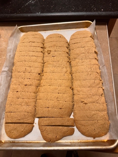 cut the logs while still warm