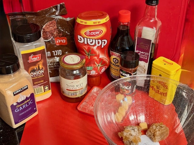 gather your ingredients for bbq sauce