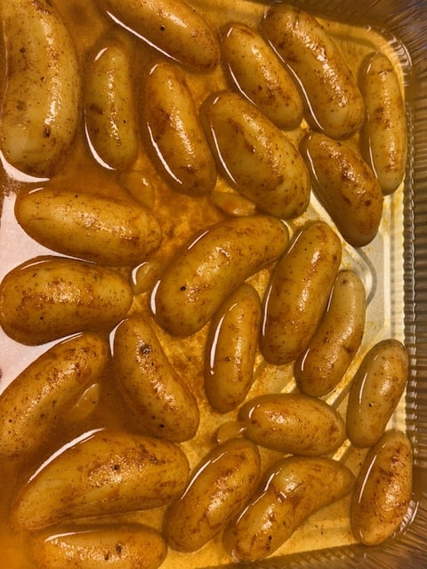 removed from oven after 40 minutes cut side down