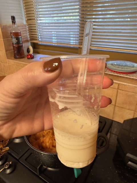 dissolved in the water