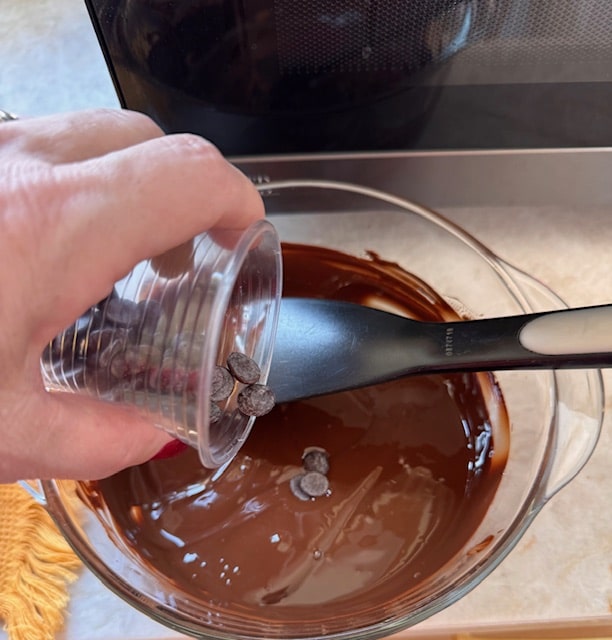 add in reserved chocolate disks