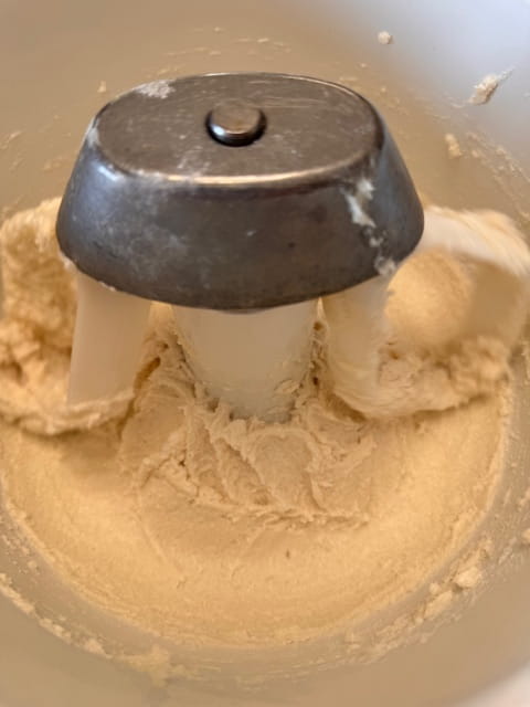 butter and sugar smoothly combined