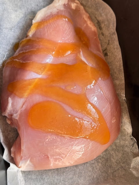 cover with oil and honey