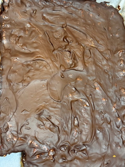 chcolate topping hardens