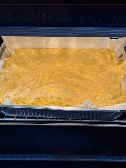 into the oven it goes