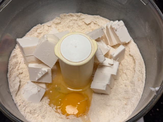 add egg and margarine/butter