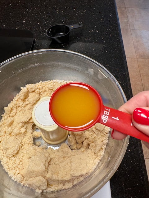 add a tablespoon of orange juice
