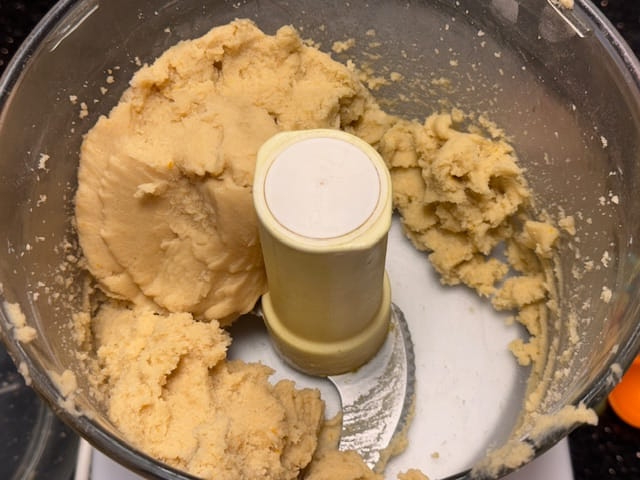pulse the dough and a ball forms
