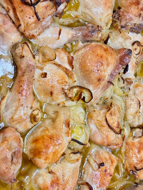browned chicken