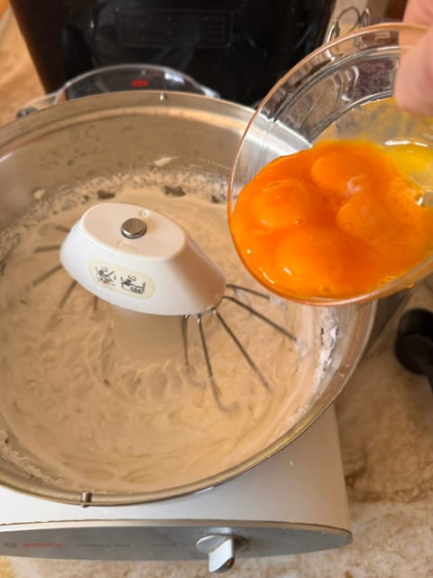 add egg yolks