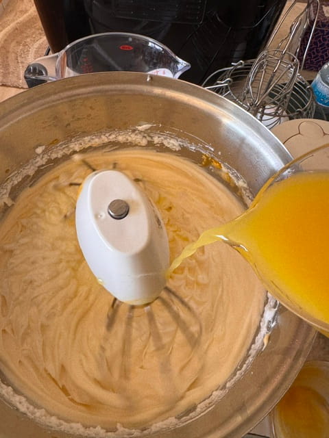 adding juice