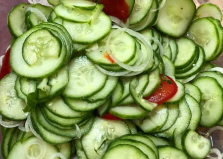 Saba David's Cucumber Salad
