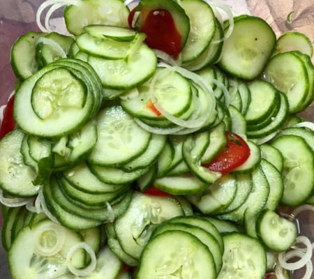 Saba David's Cucumber Salad
