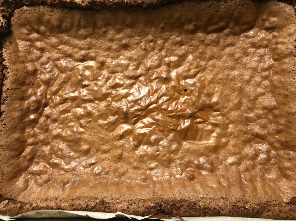 crackly top brownies