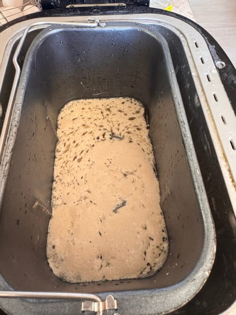 allow yeast to bubble and proof