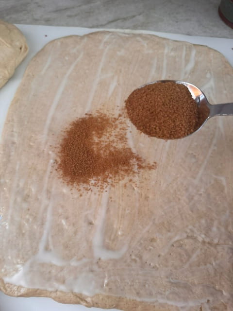 sprinkle with cinnamon sugar